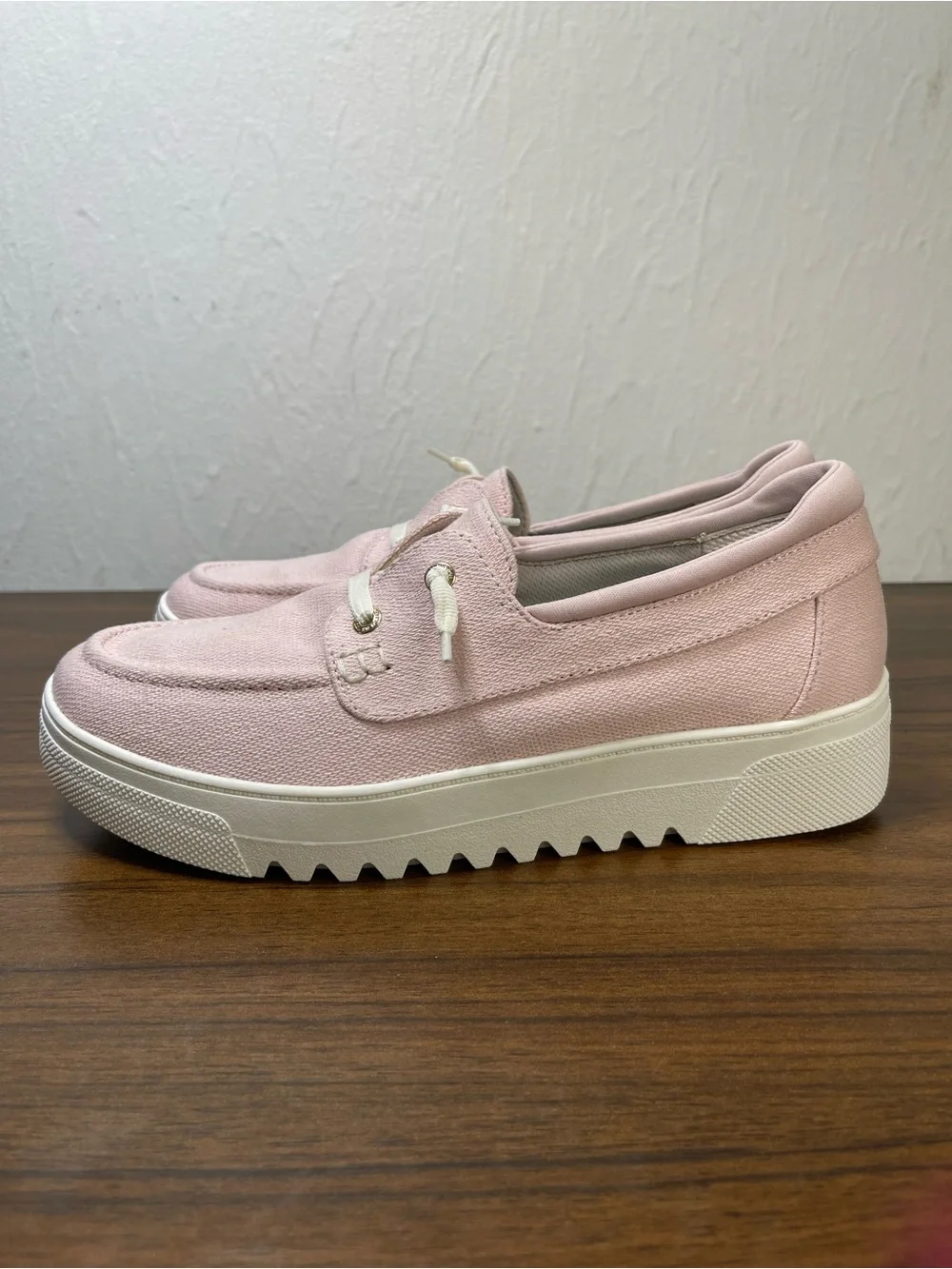 Women's Dr. Scholl's Time Off Flex Slip-On Sneakers Rose Dust Pink Fabric Size9M